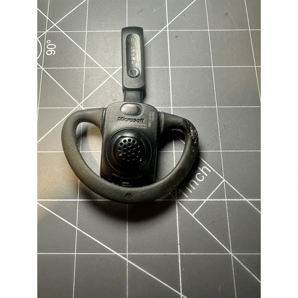 Microsoft Xbox OEM 360 Wireless Headset Earpiece Black- No Charger - Parts Only